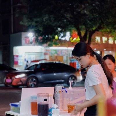 夜景模特