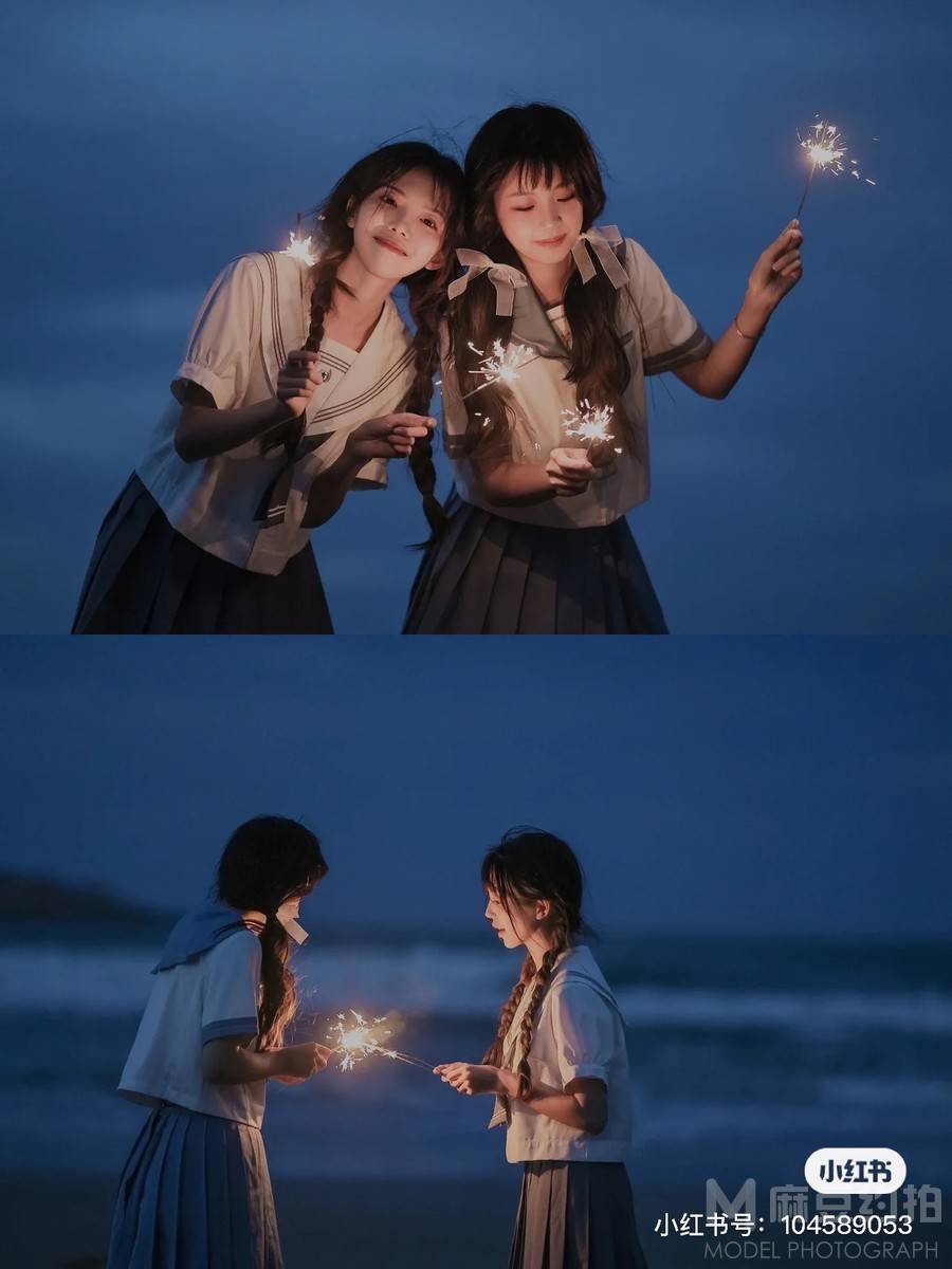 夜景模特