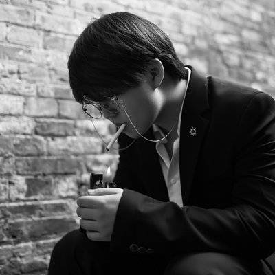 黑白模特