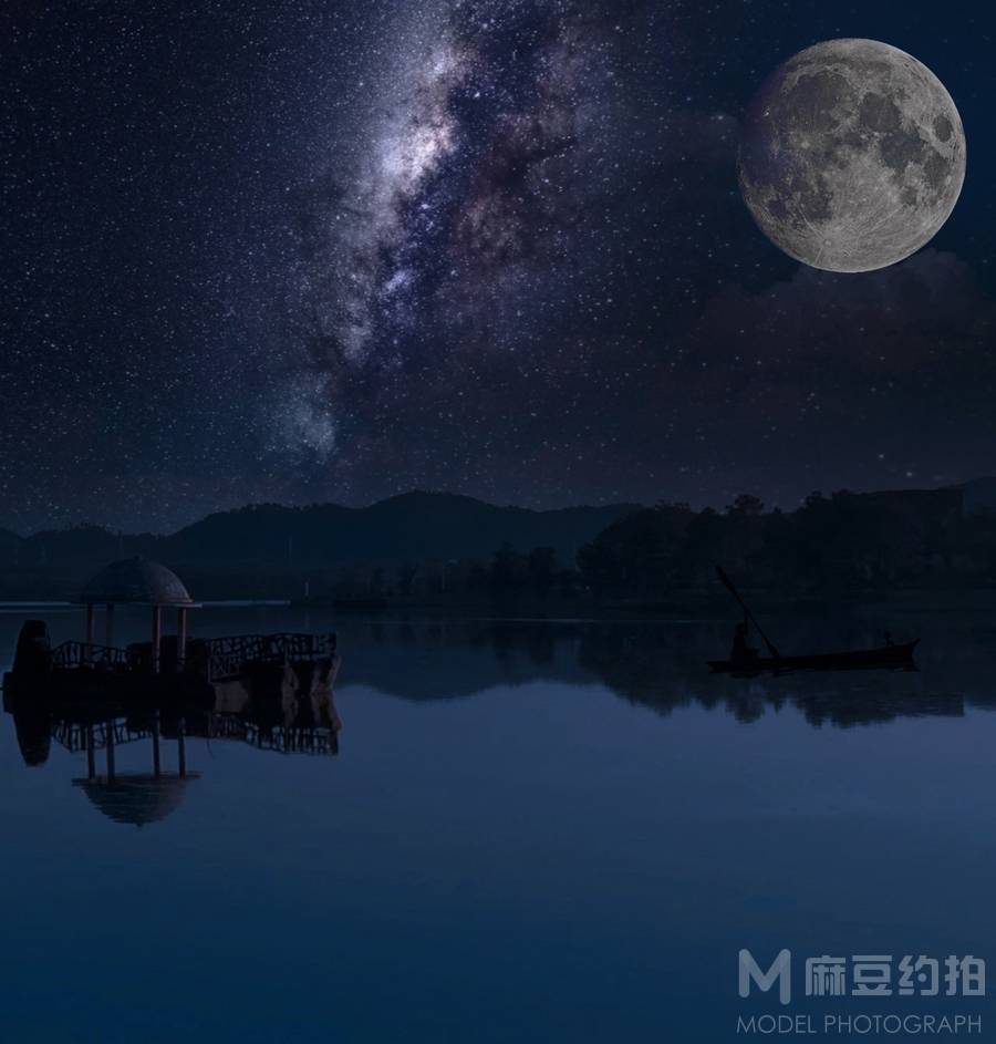 夜景模特