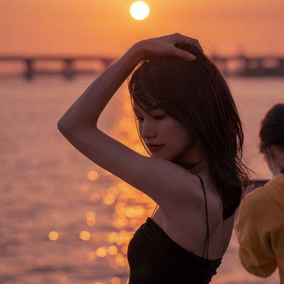 夜景模特
