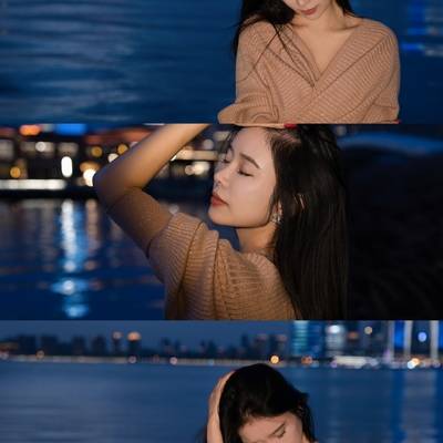 夜景模特