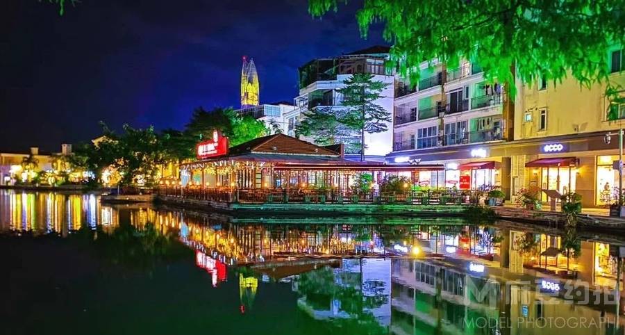 夜景模特