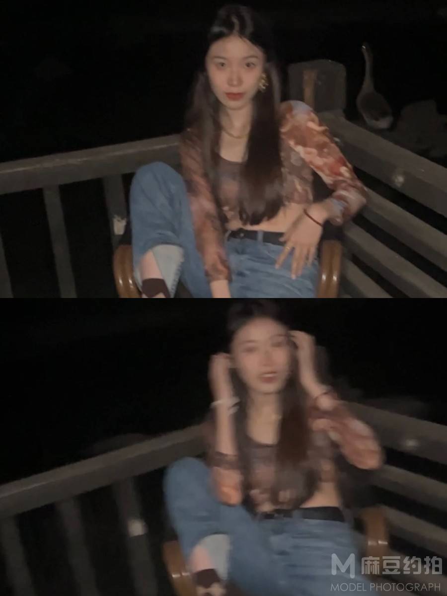 夜景模特