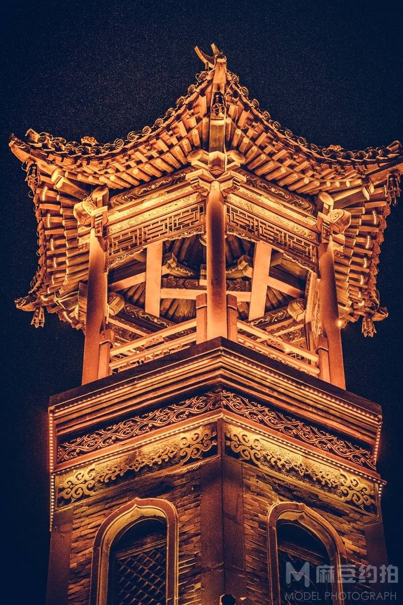 夜景模特