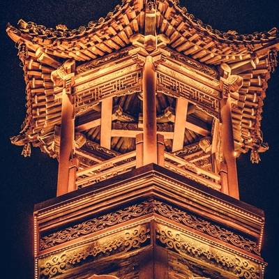 夜景模特