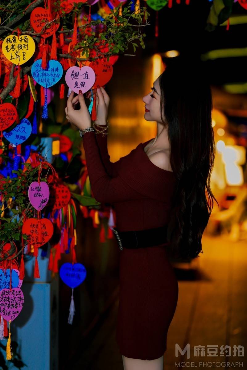 夜景模特