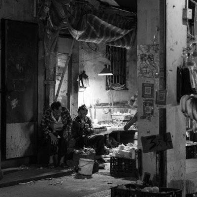 夜景模特