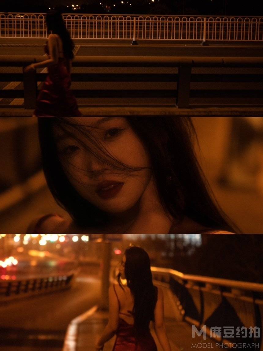 夜景模特