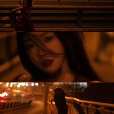 夜景模特