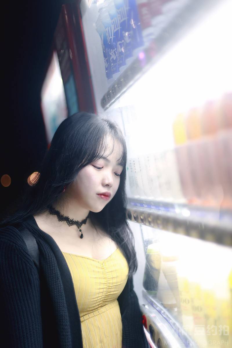 夜景模特