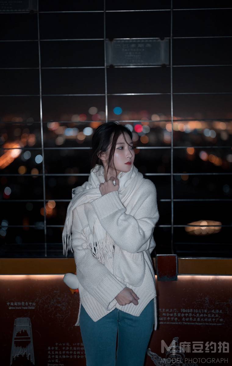 夜景模特