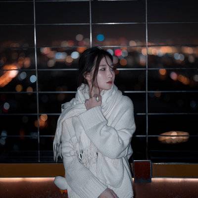 夜景模特