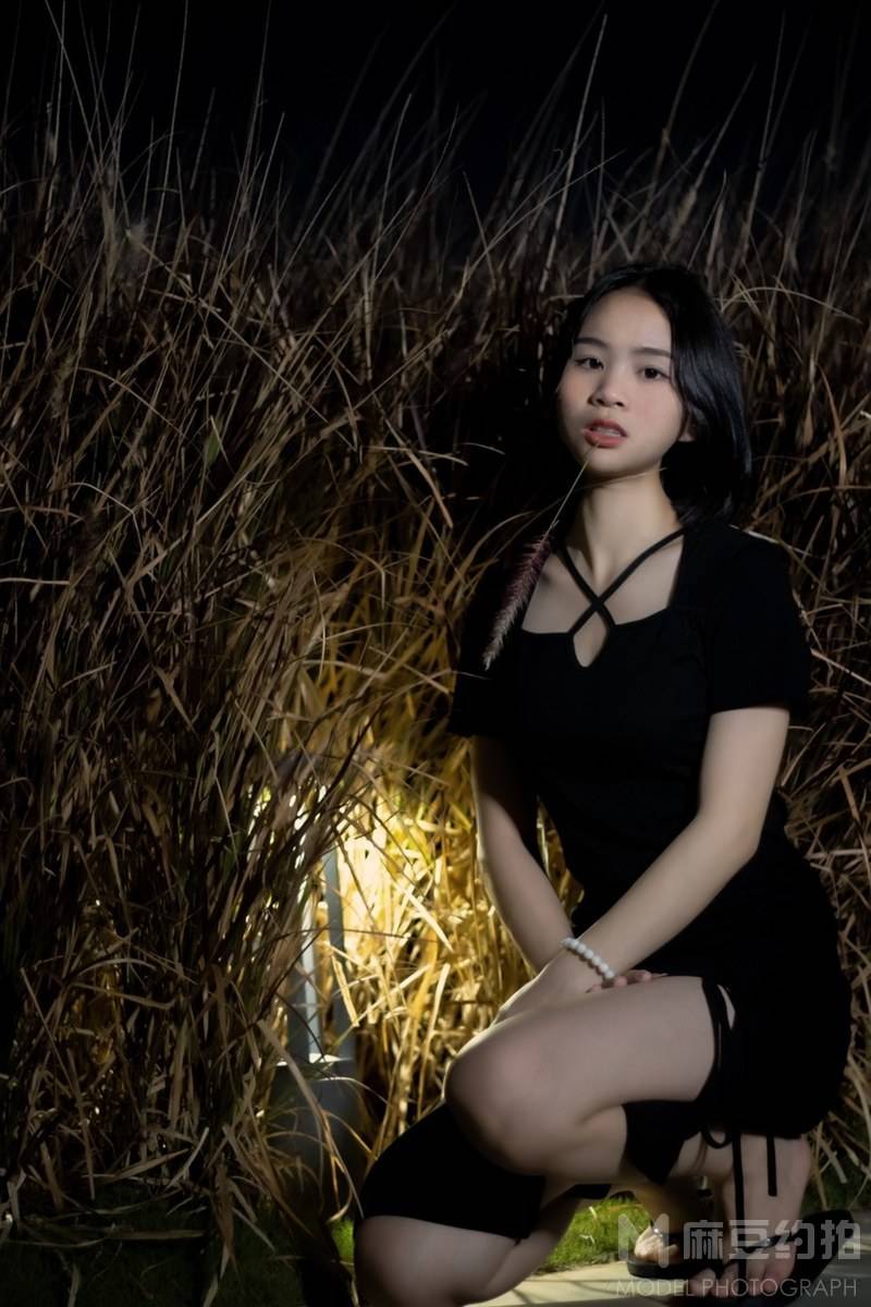 夜景模特