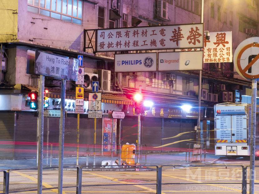 夜景模特