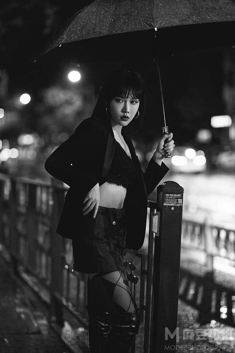 夜景模特