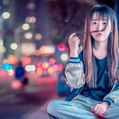 夜景模特