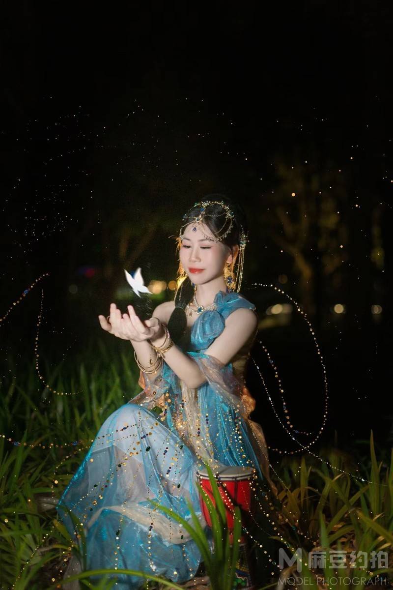 夜景模特