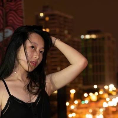 夜景模特