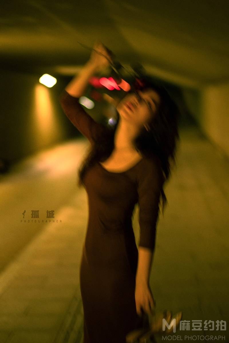 夜景模特