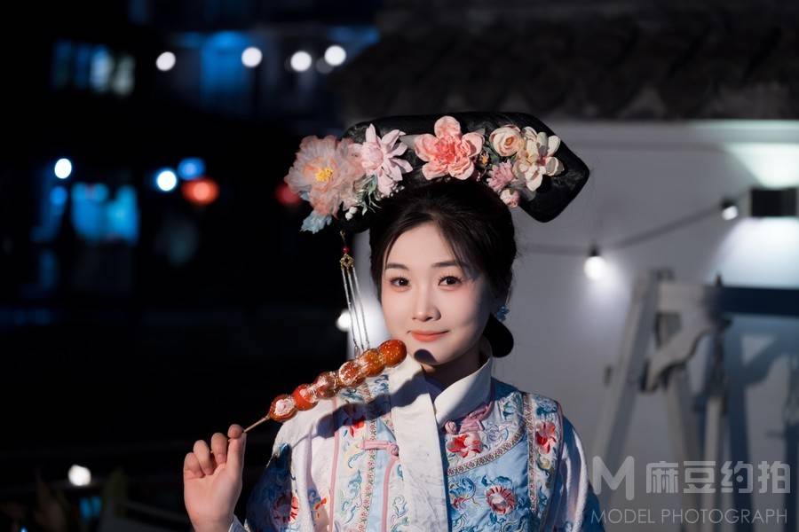 夜景模特