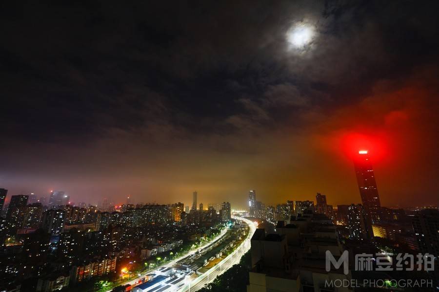夜景模特