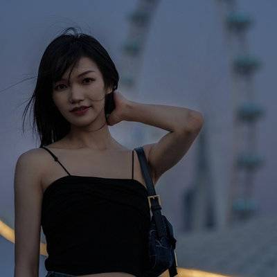 夜景模特