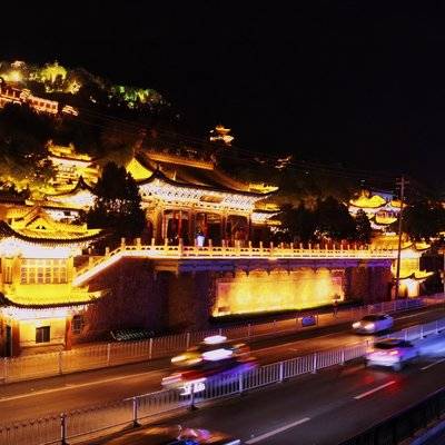夜景模特