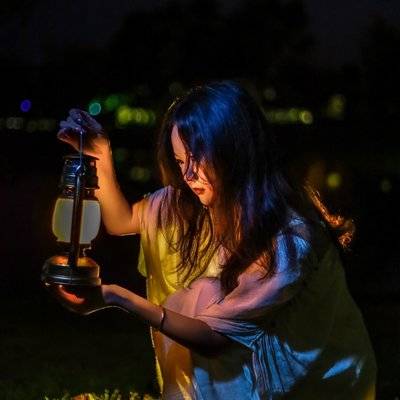 夜景模特