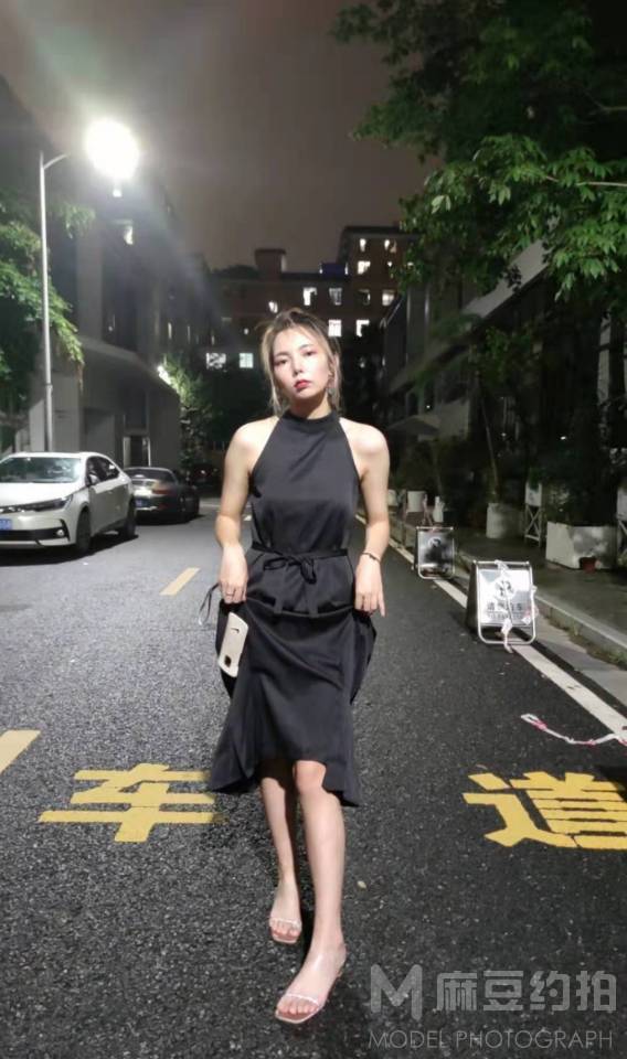 夜景模特
