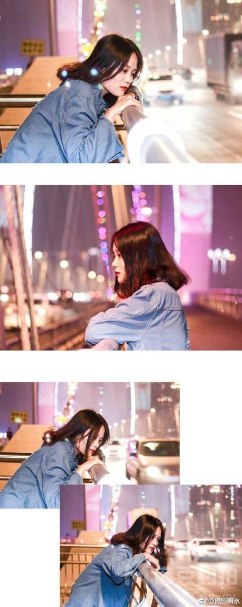 夜景模特