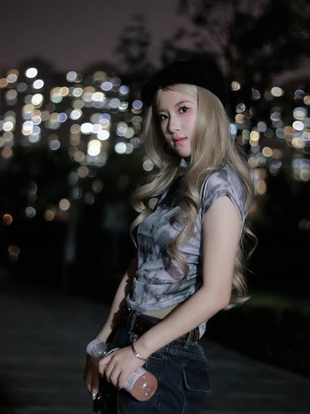 夜景模特