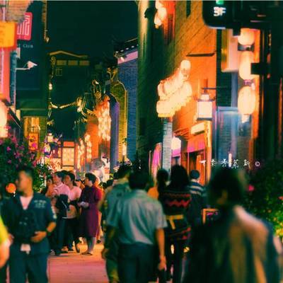 夜景模特