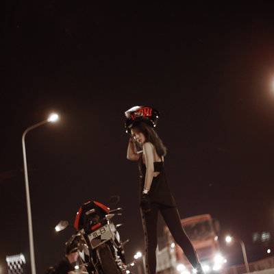 夜景模特