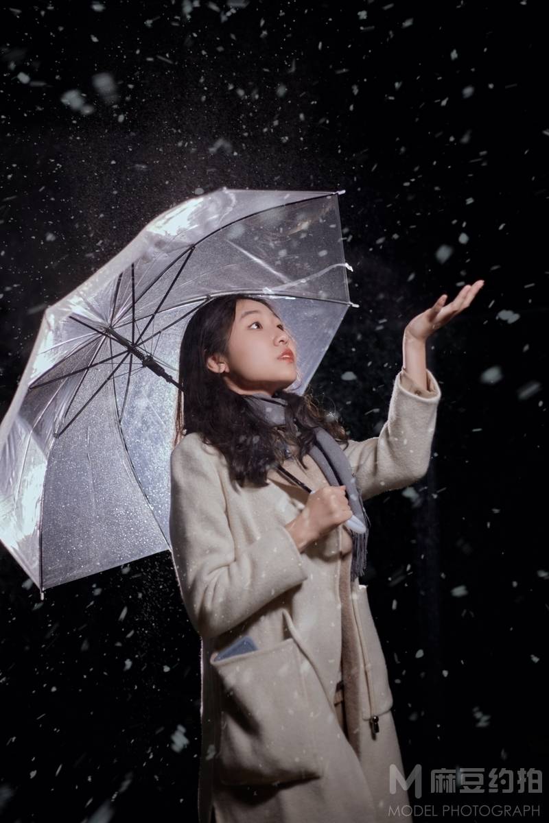 夜景模特