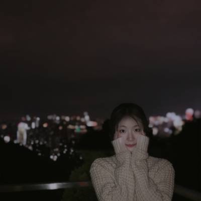 夜景模特