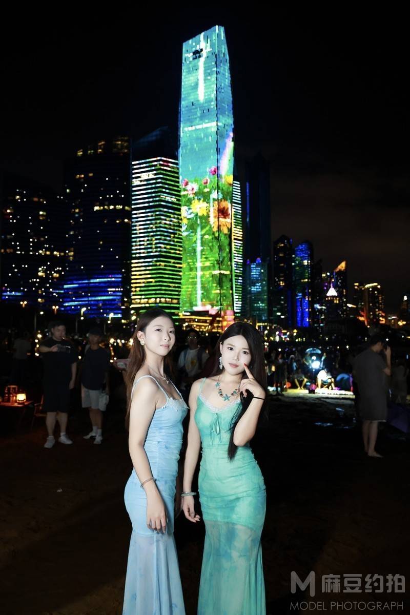 夜景模特