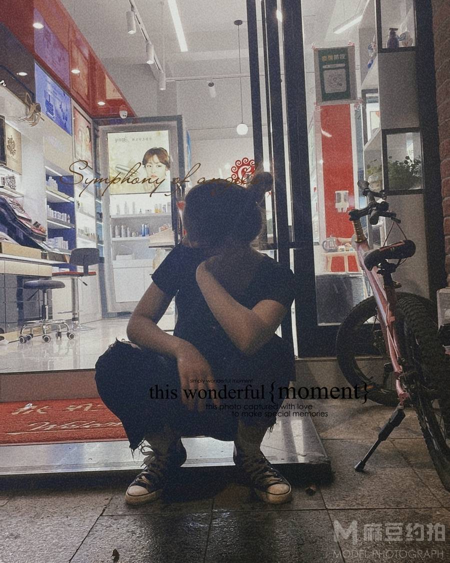夜景模特