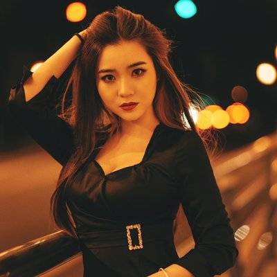 夜景模特