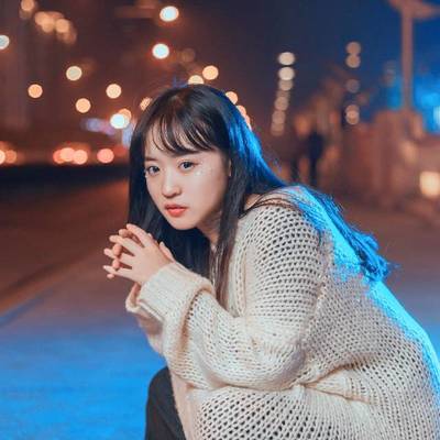 夜景模特