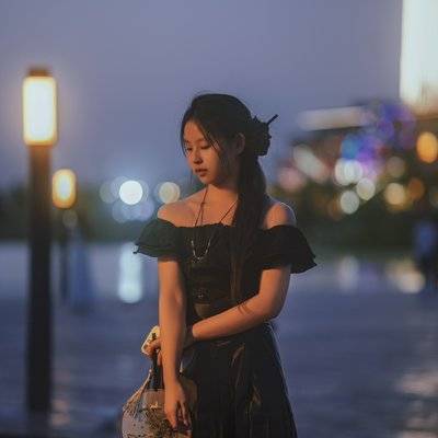 夜景模特