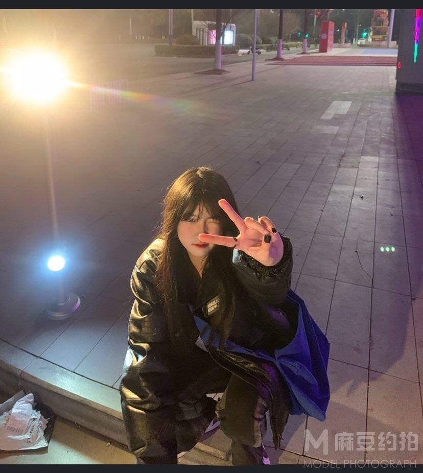 夜景模特