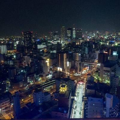 夜景模特