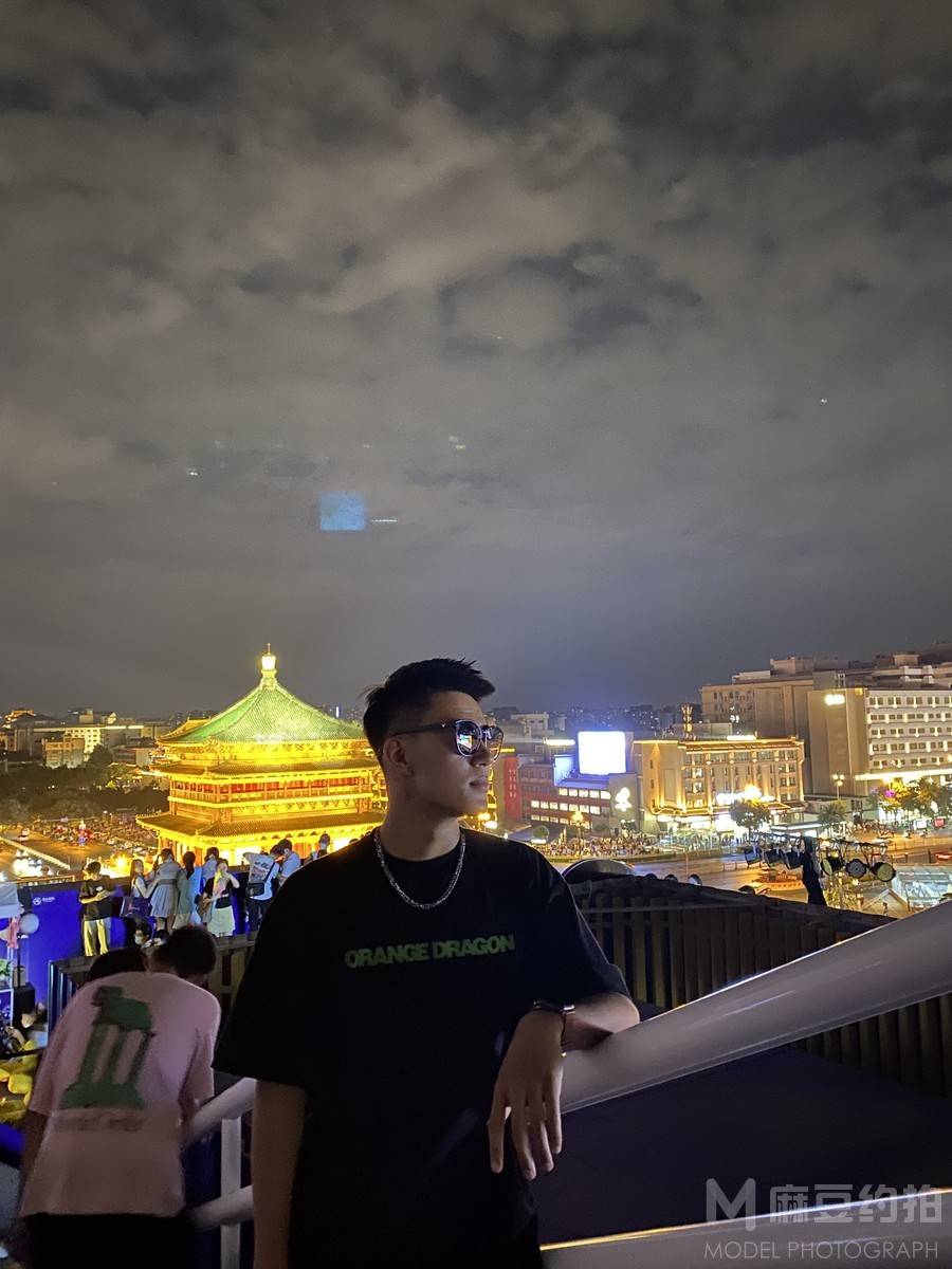 夜景模特