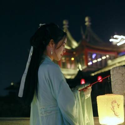 夜景模特
