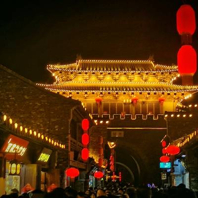 夜景模特