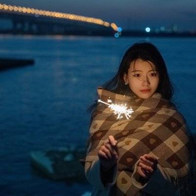 夜景模特