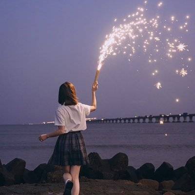 夜景模特