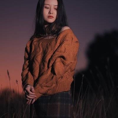 夜景模特