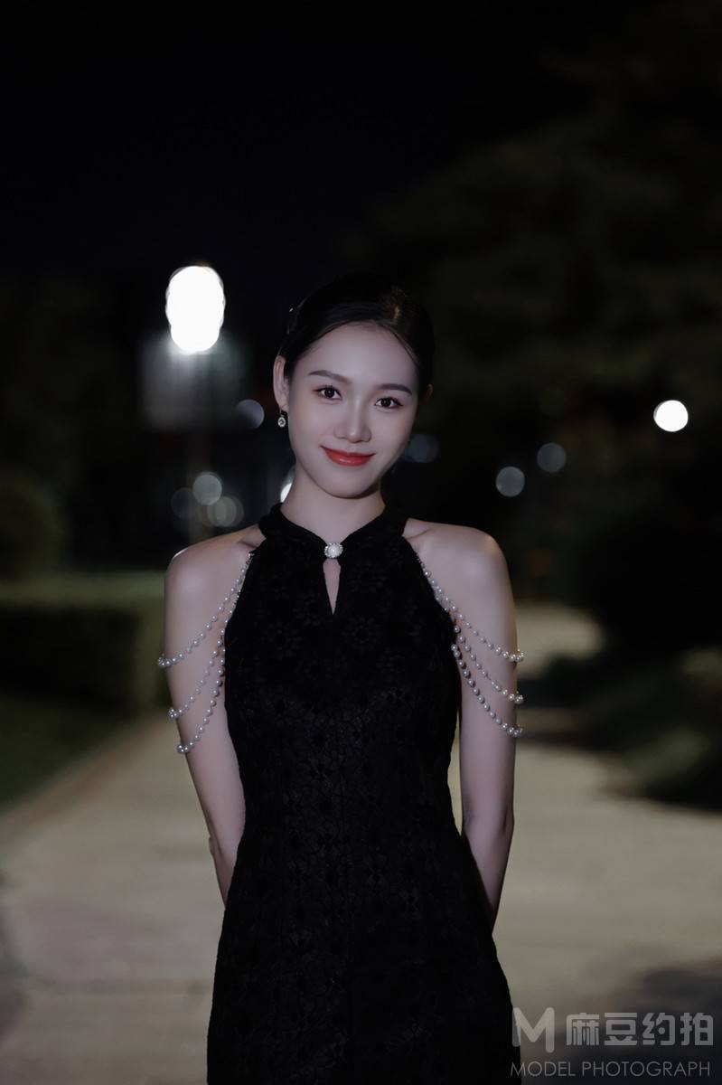 夜景模特